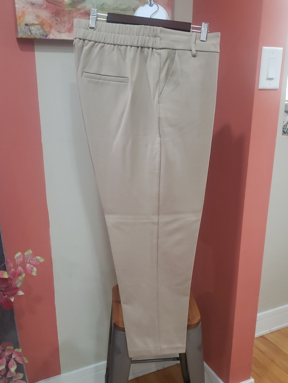 Jules & Leopold Women Light Beige Drawstring  Pull-on Trouser Pants